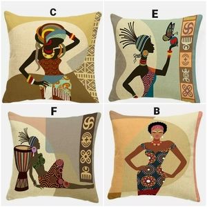 African inspired Decorative Throw Pillow covers set of 4
